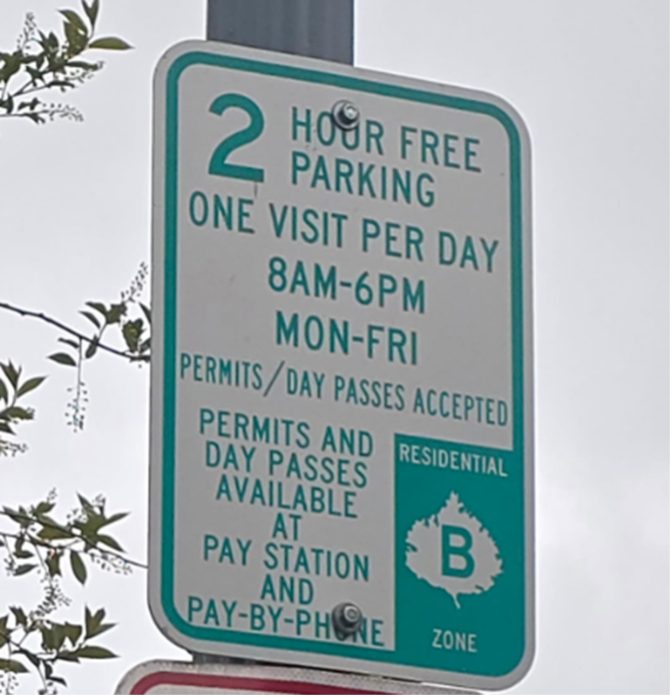 2 Hours Free Parking
