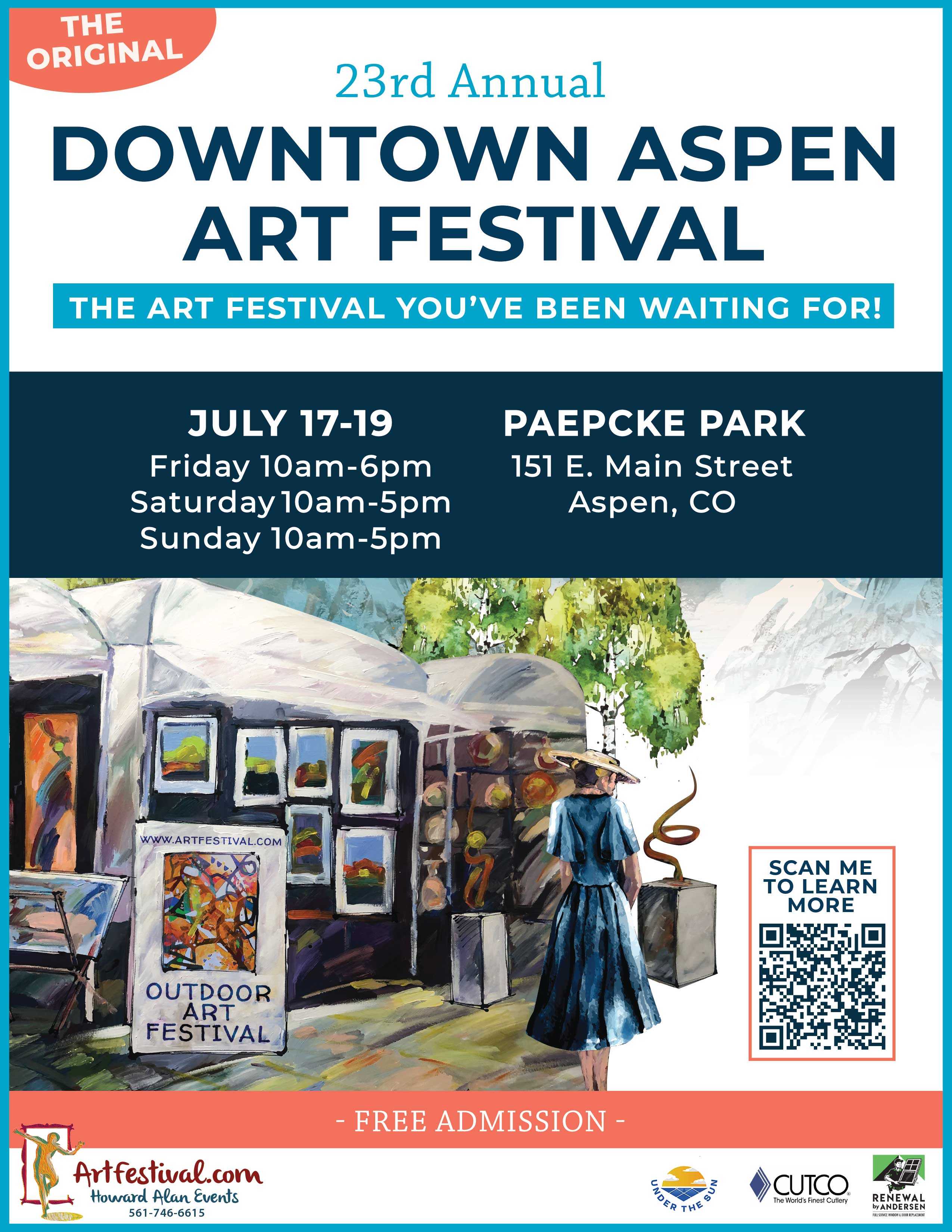 Downtown Aspen Art Festival flyer